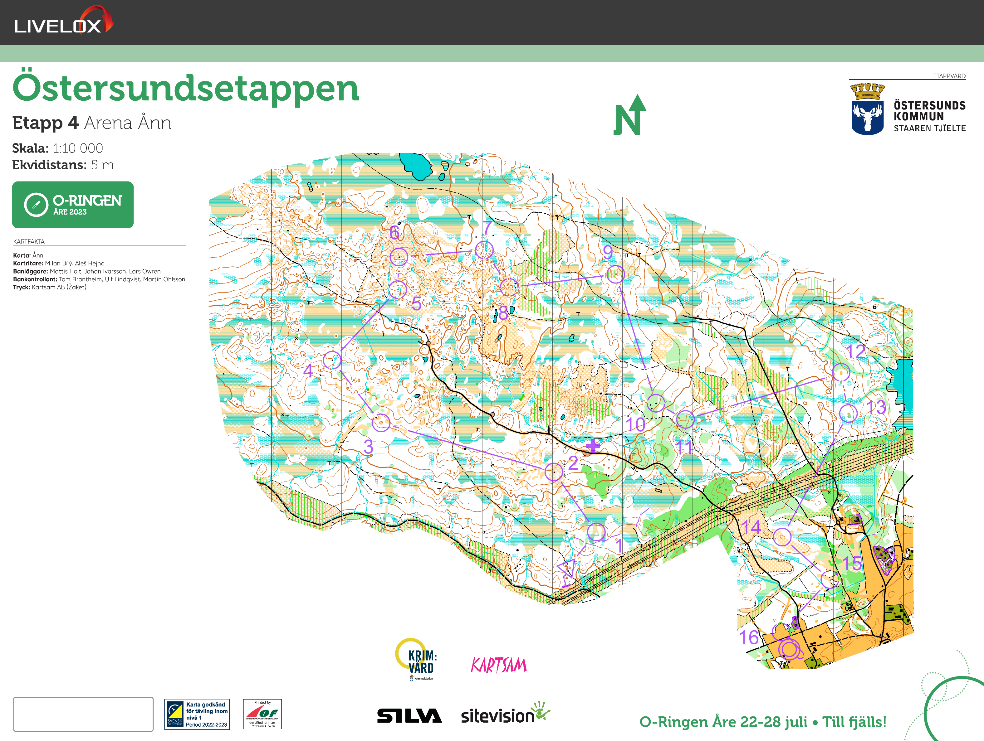 O-Ringen Åre Etapp 4, Svår 7,5 (27/07/2023)