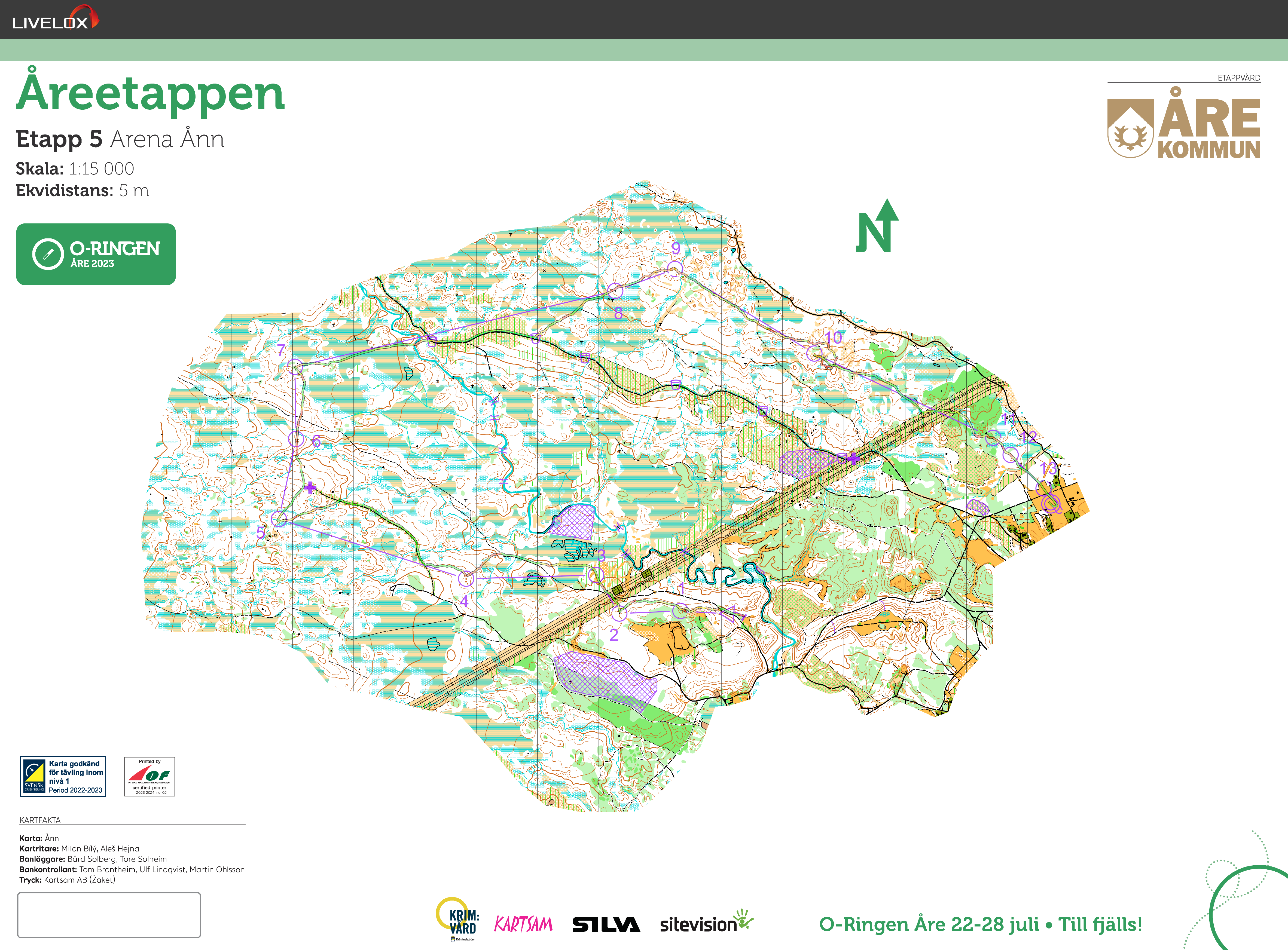 O-Ringen Åre Etapp 5, Svår 7,5 (28/07/2023)
