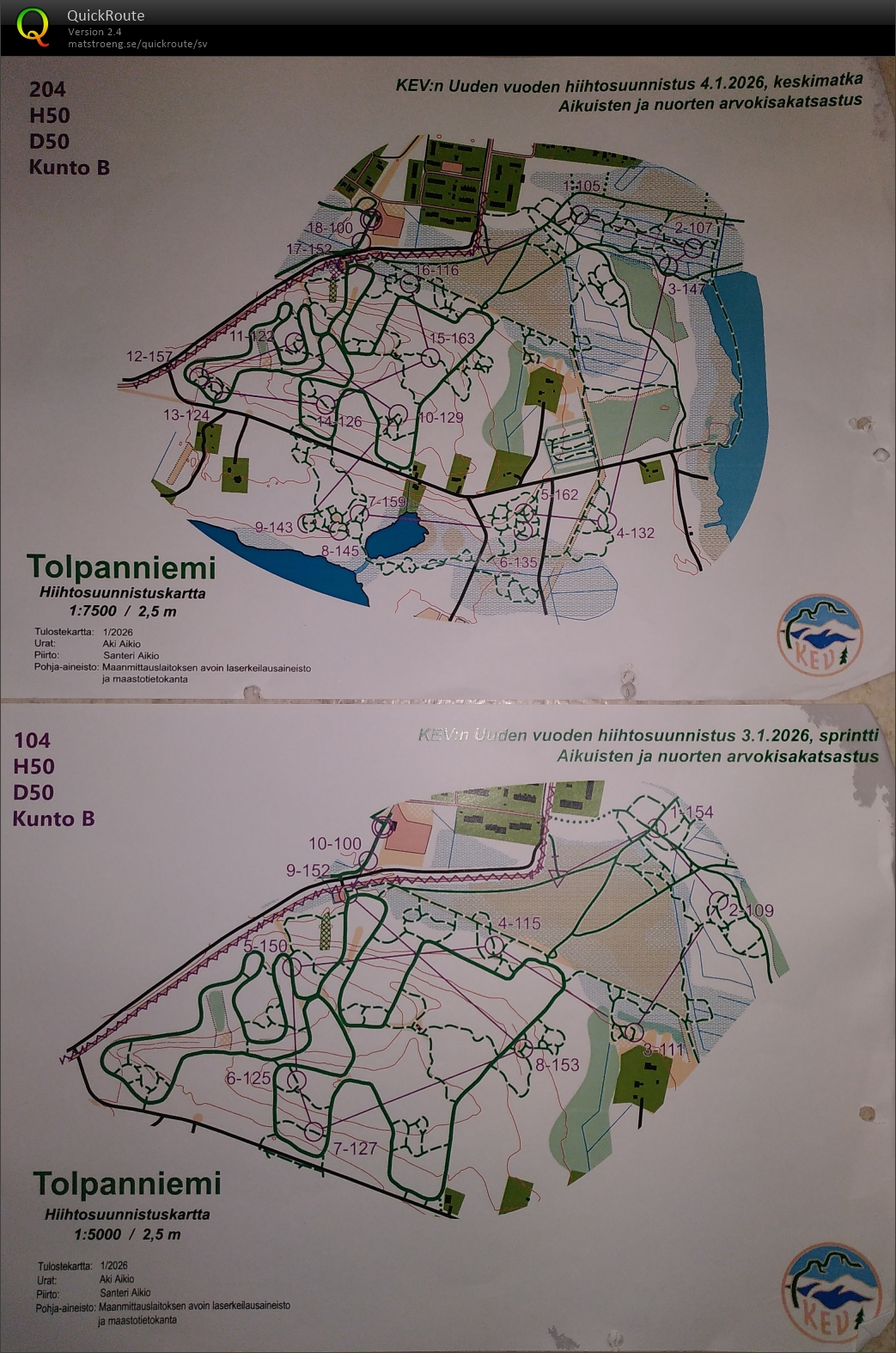 Kuusamo Nyårsskidkorientering (04/01/2026)