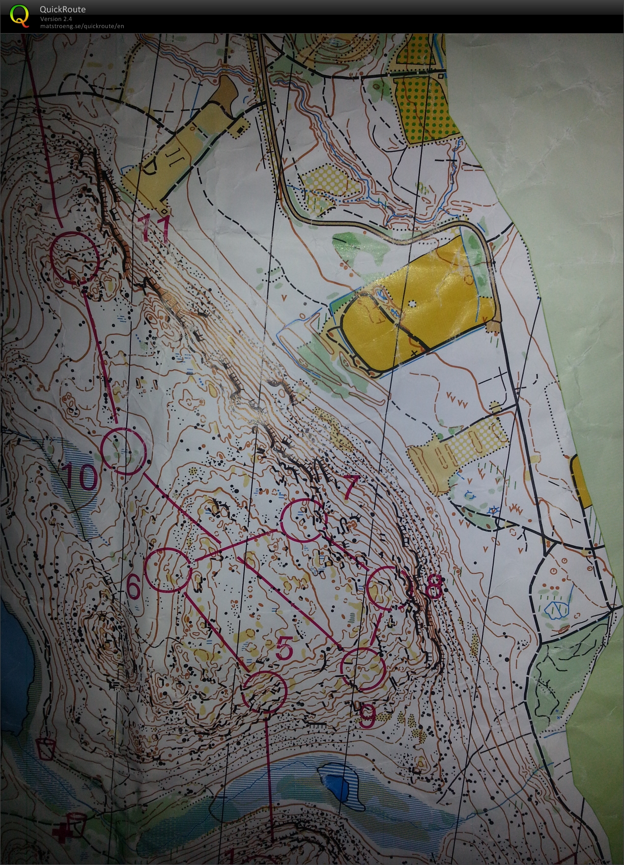 Träning Boden på O-Ringen etapp 1-kartan (23.05.2014)