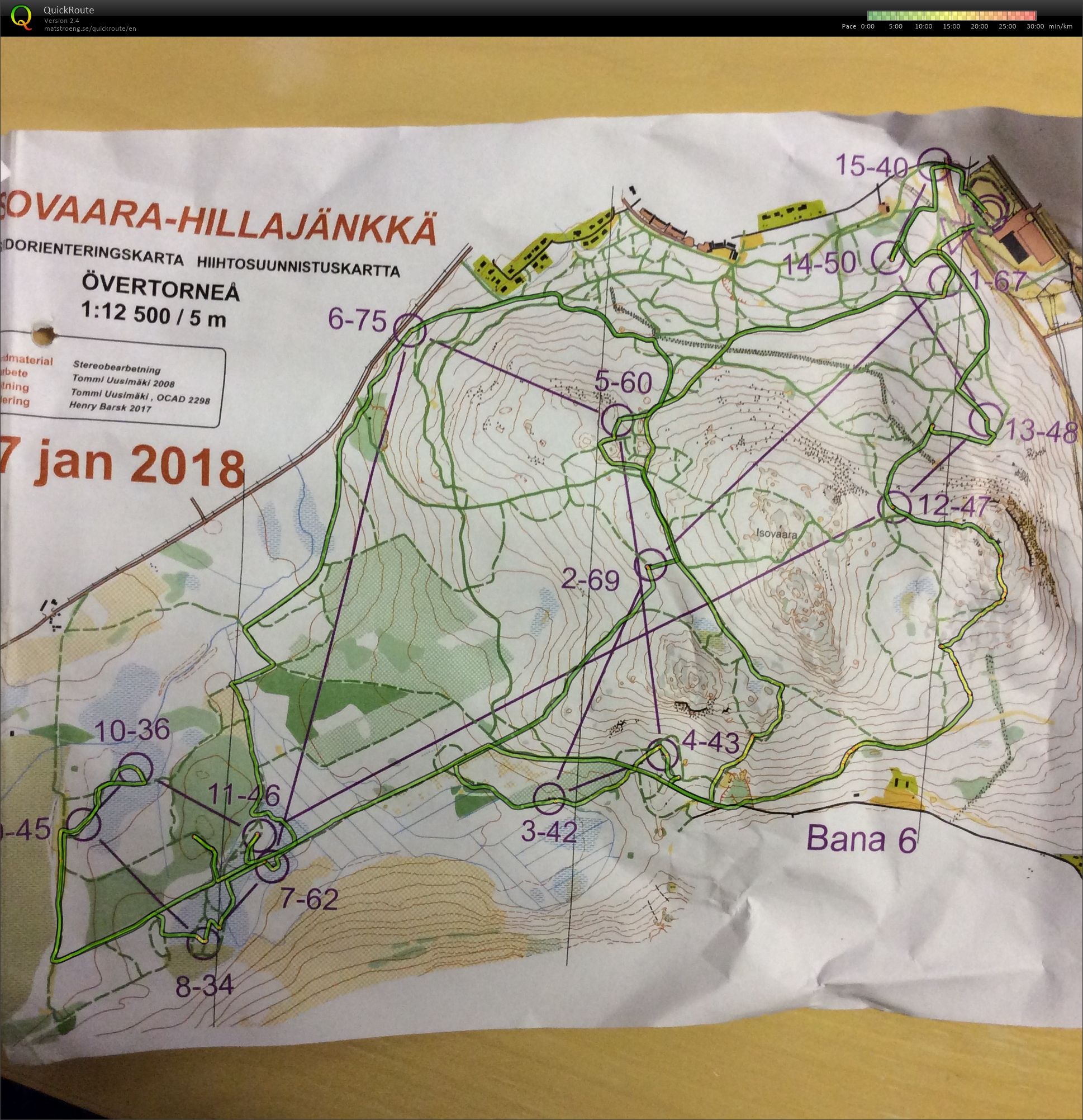 Skidorientering Övertorneå (06-01-2018)