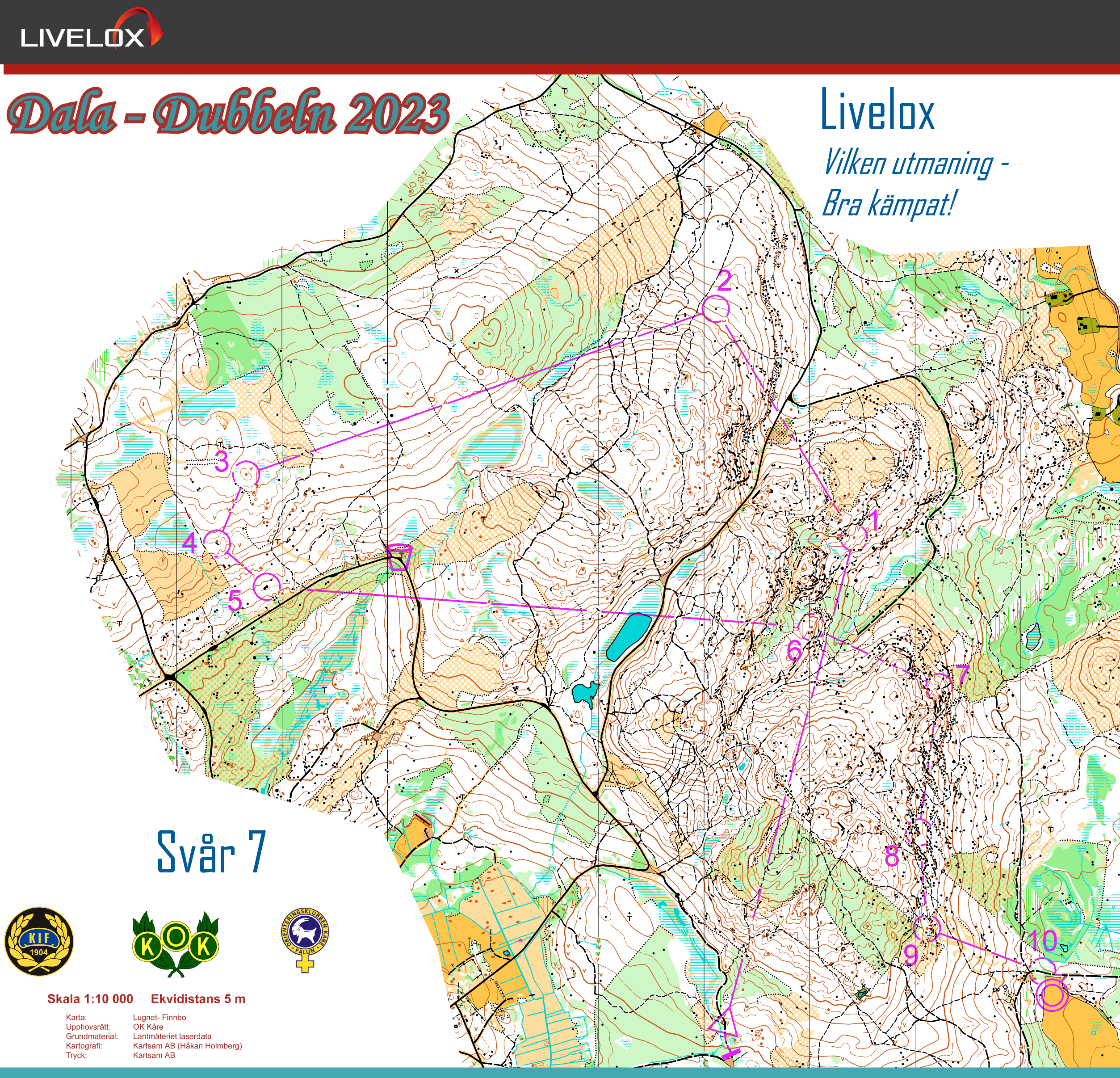 Daladubbeln dag 2 Svår 7 km (15/10/2023)