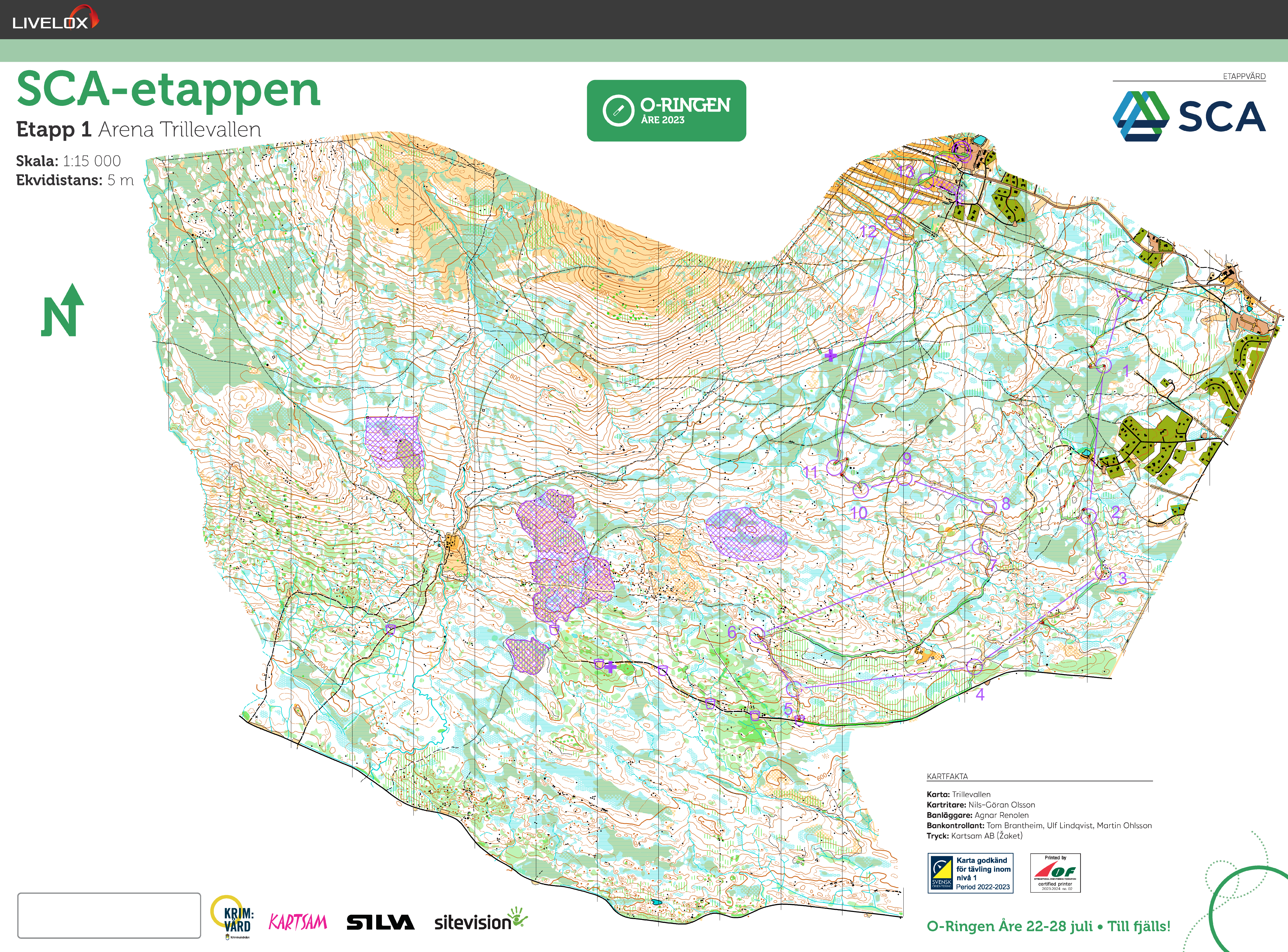 O-Ringen Åre Etapp 1, Svår 7,5 (23/07/2023)