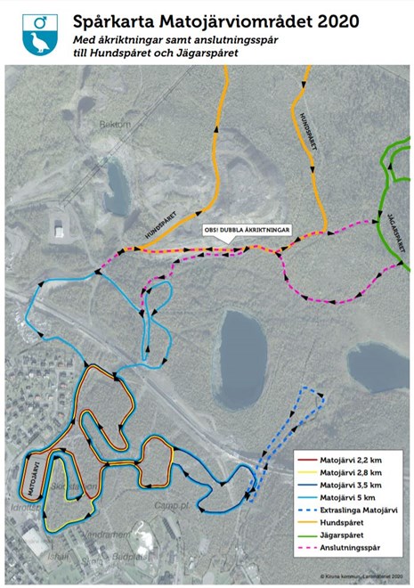 Spårkarta matojärviområdet 2020